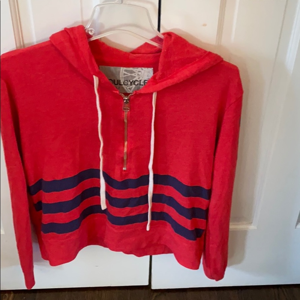Soul Cycle cropped hoodie